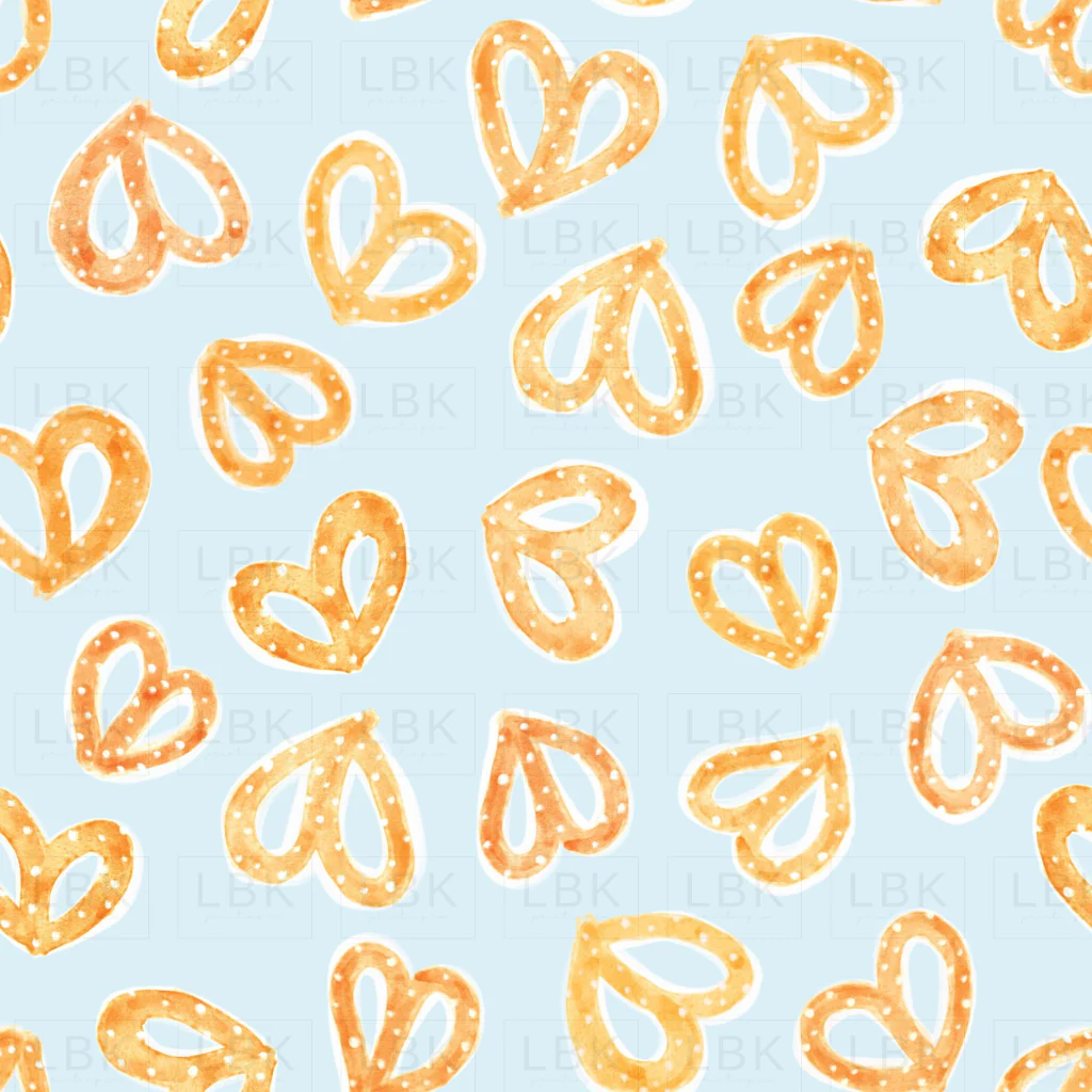 Pretzels On Teal