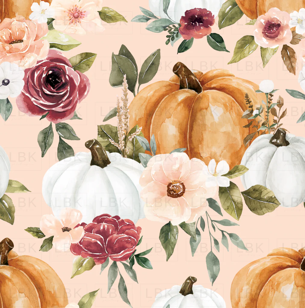 Pumpkin Floral Pink