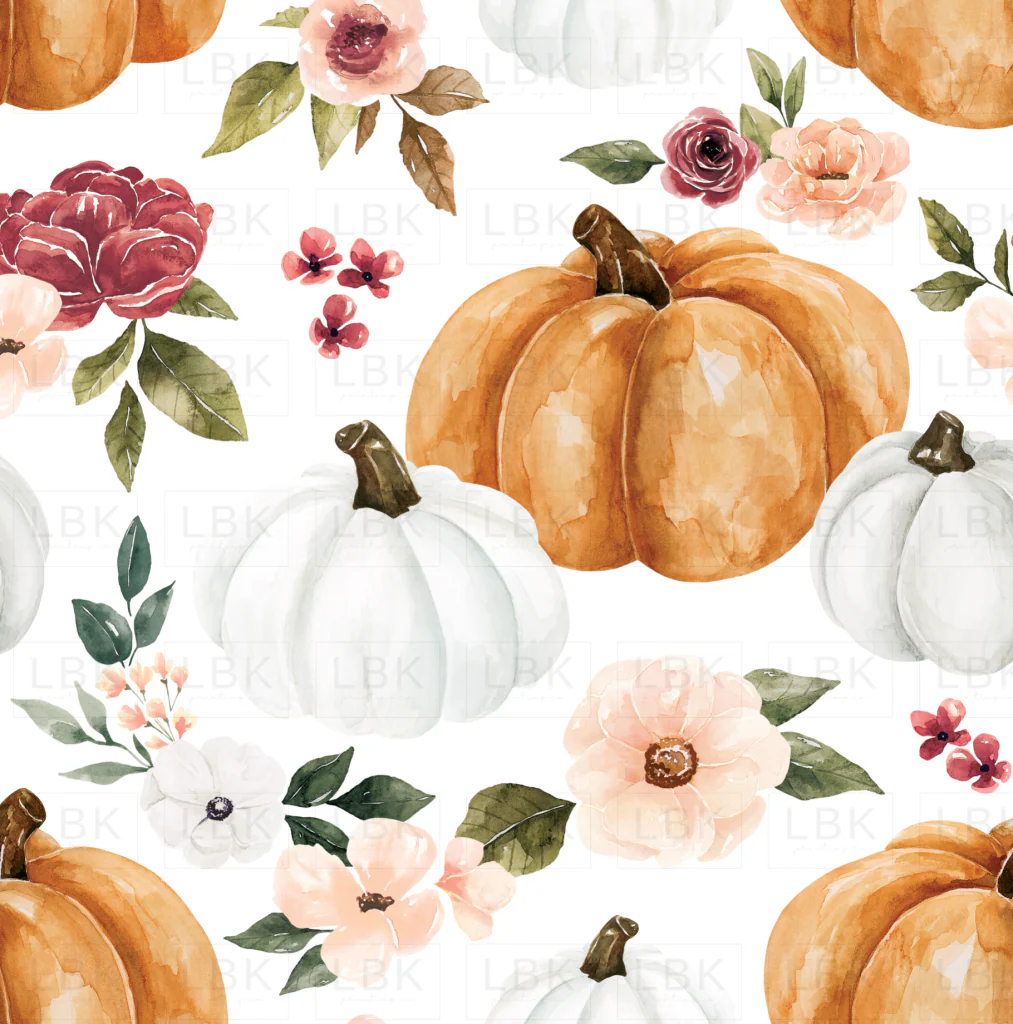 Pumpkin Flowers White