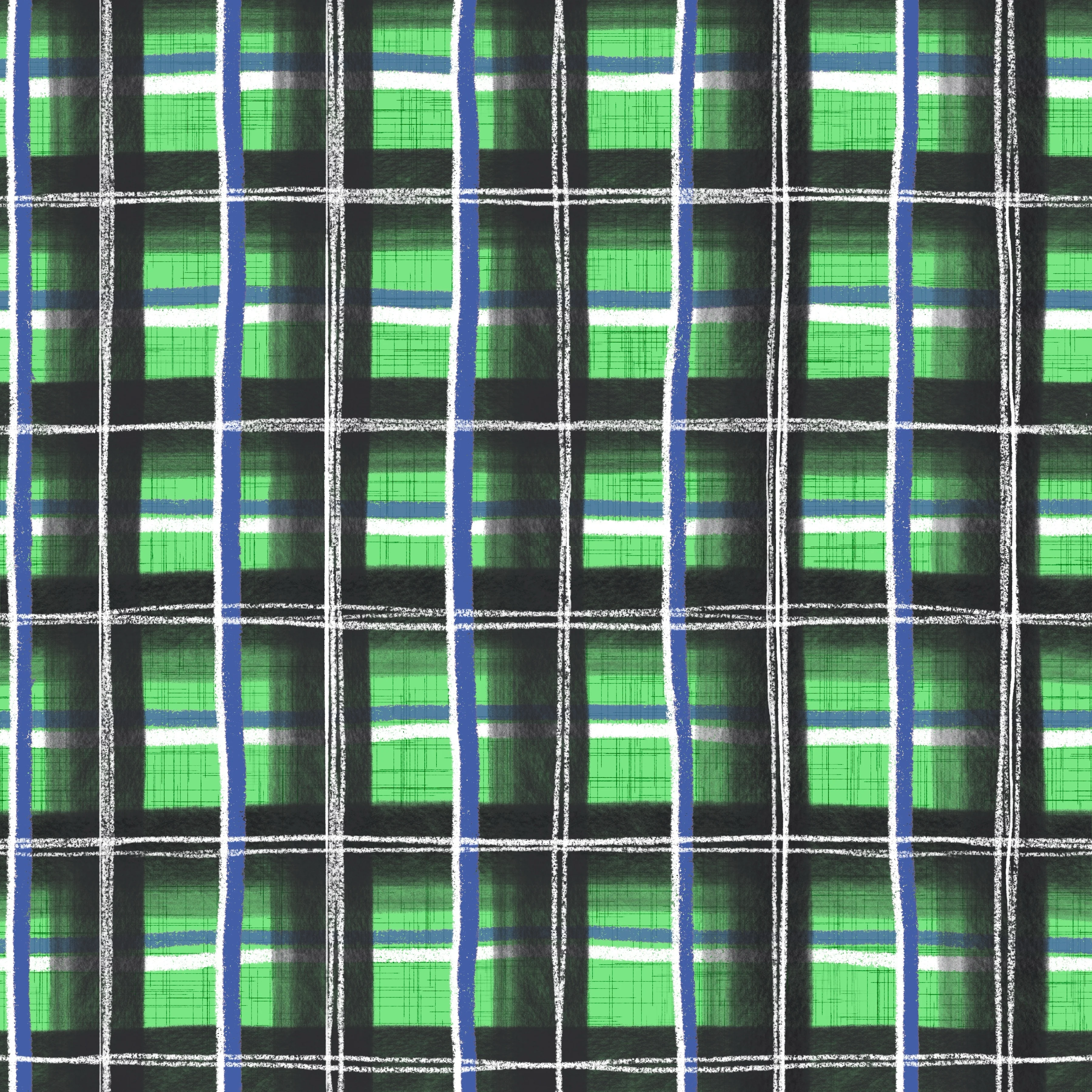 Pumpkin patch plaid ghoulish green