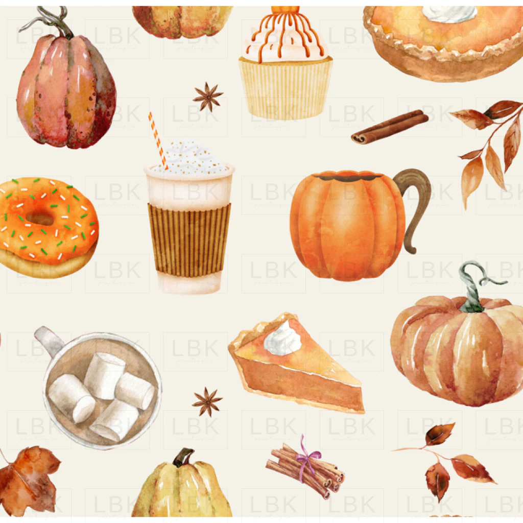 Pumpkin Spice Latte on Spring Wood