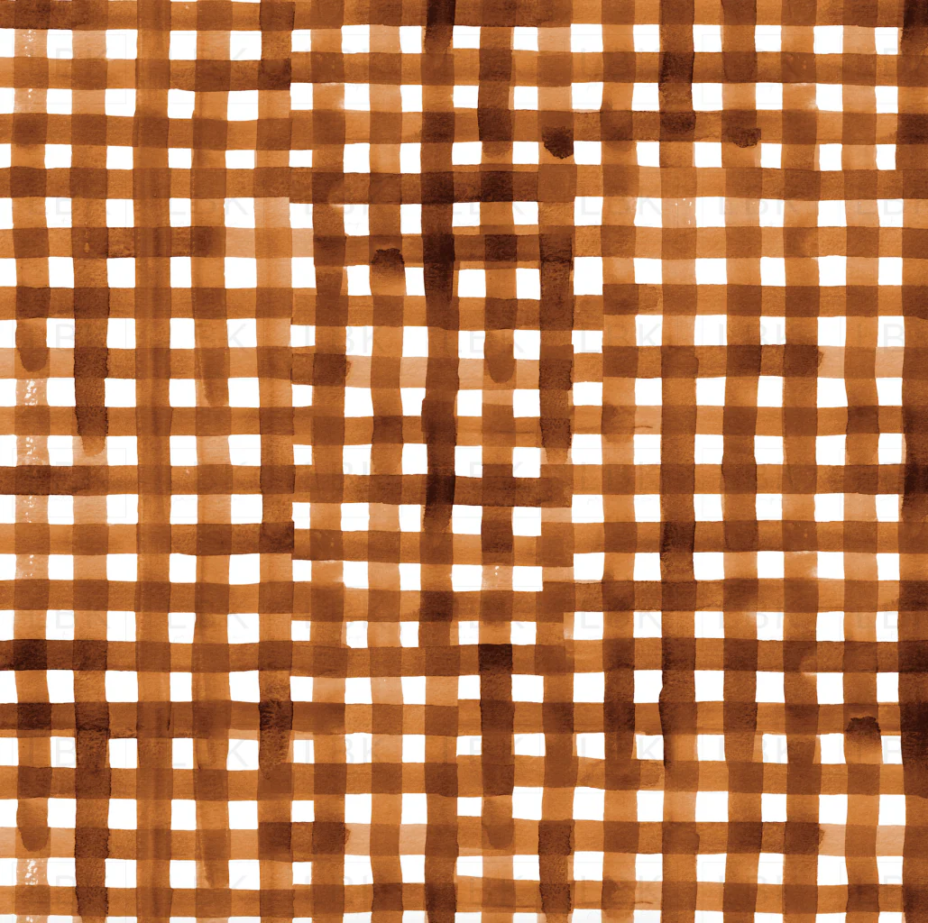 Pumpkin Spice Orange Plaid