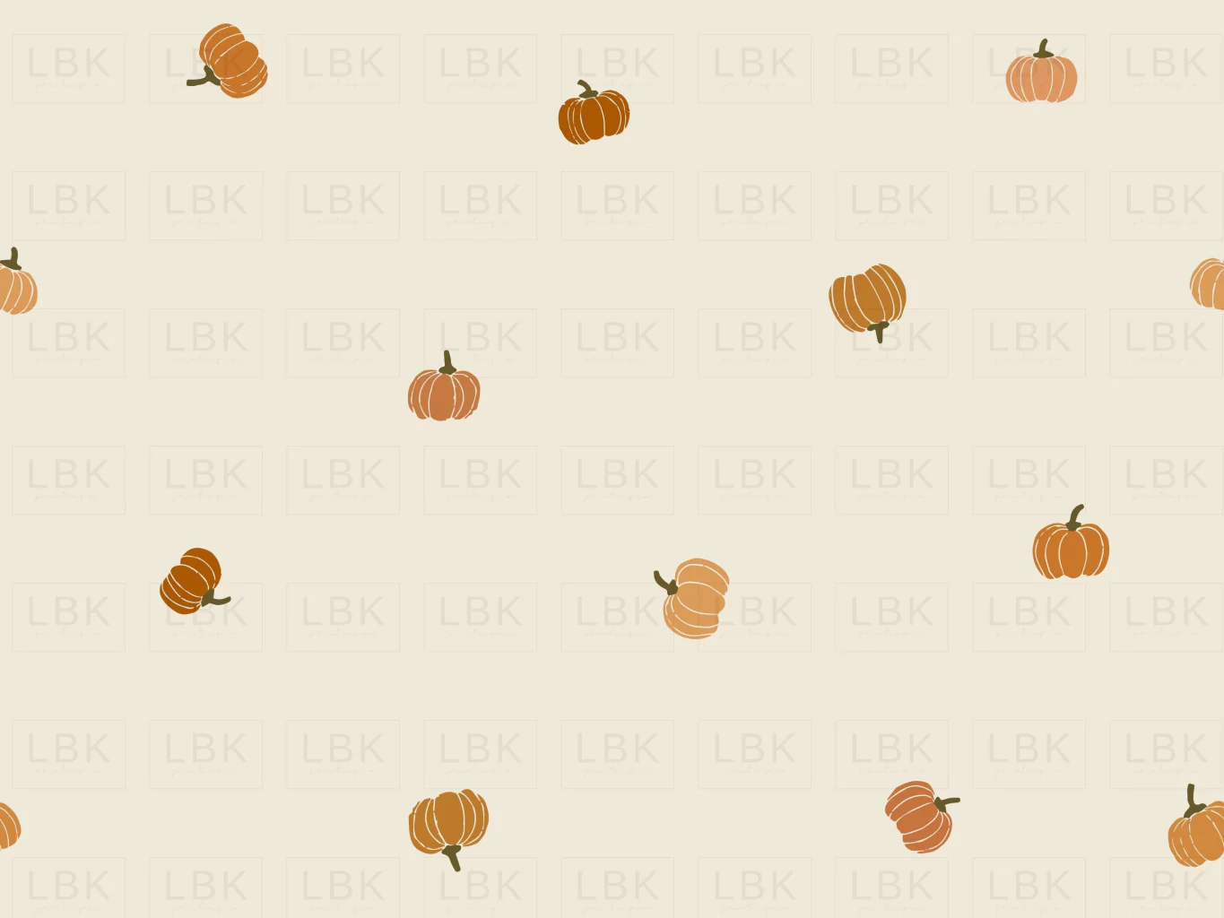 Pumpkins Fabric Tossed Pumpkins