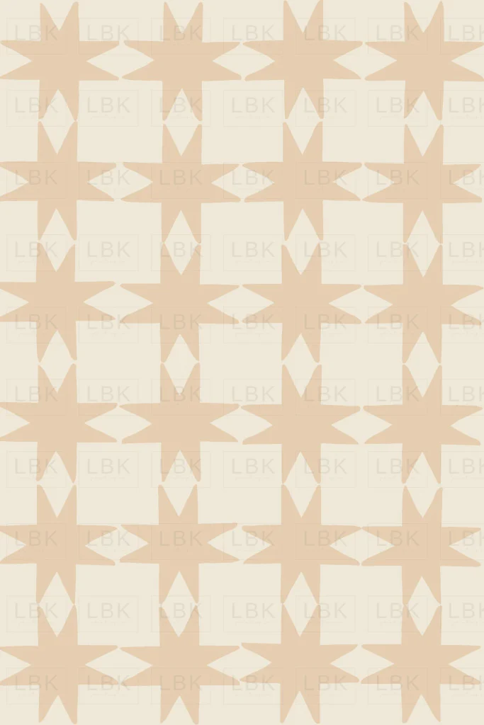 Quilted Christmas Stars on off white