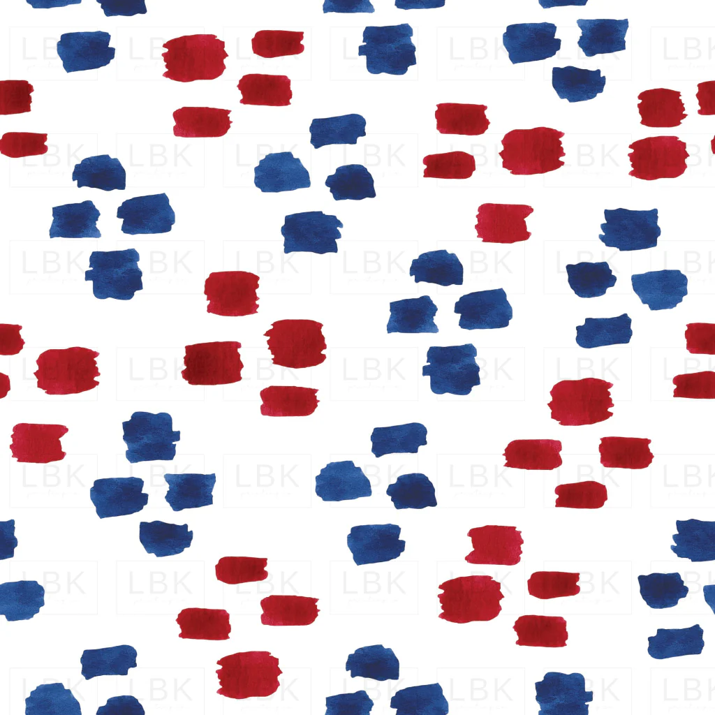 Red White and Blue Boho Dashes