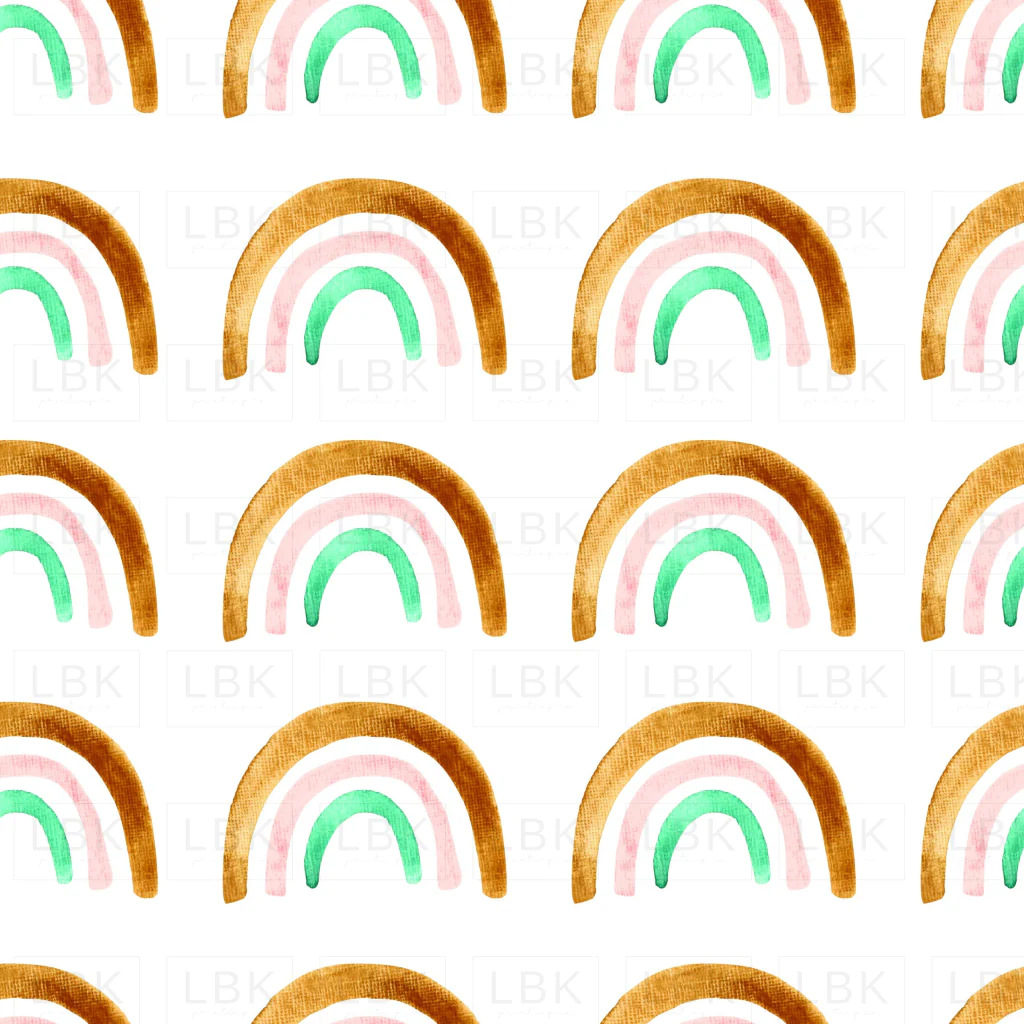 Retro Watercolor Rainbow