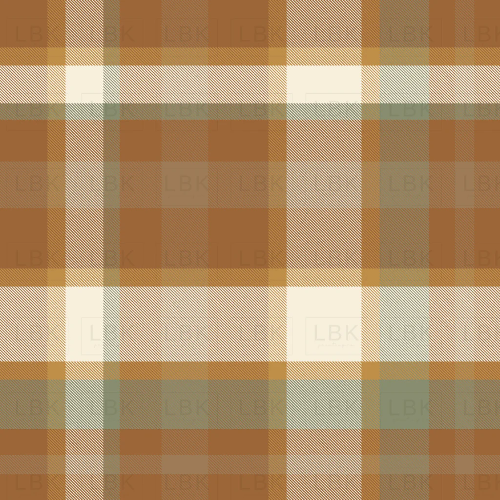 Sage Copper and Yellow Fall Plaid