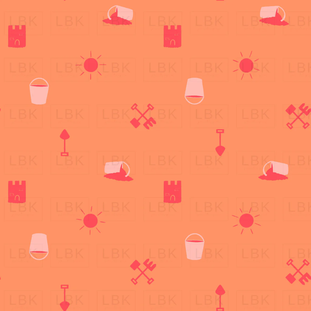 Sandcastle Beach Tools Neon Coral