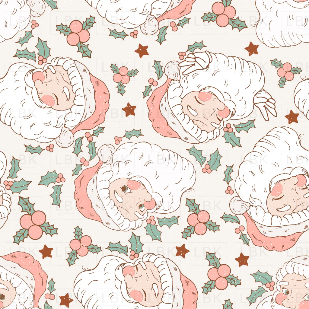 Santa Claus Pink Pattern