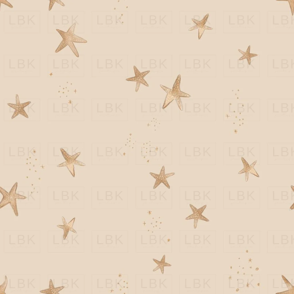 scattered starfish - beige