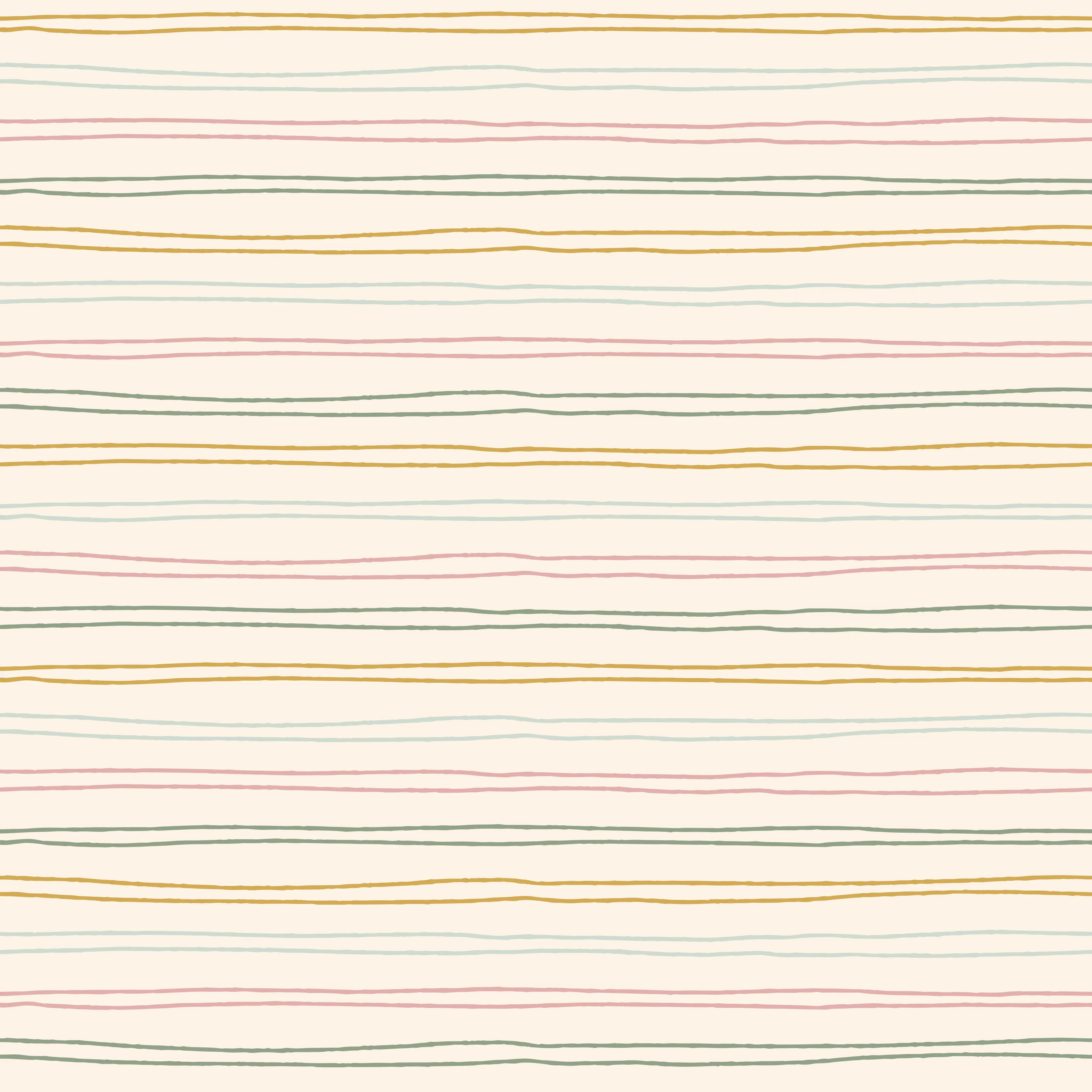 Scribble Stripes- Cream