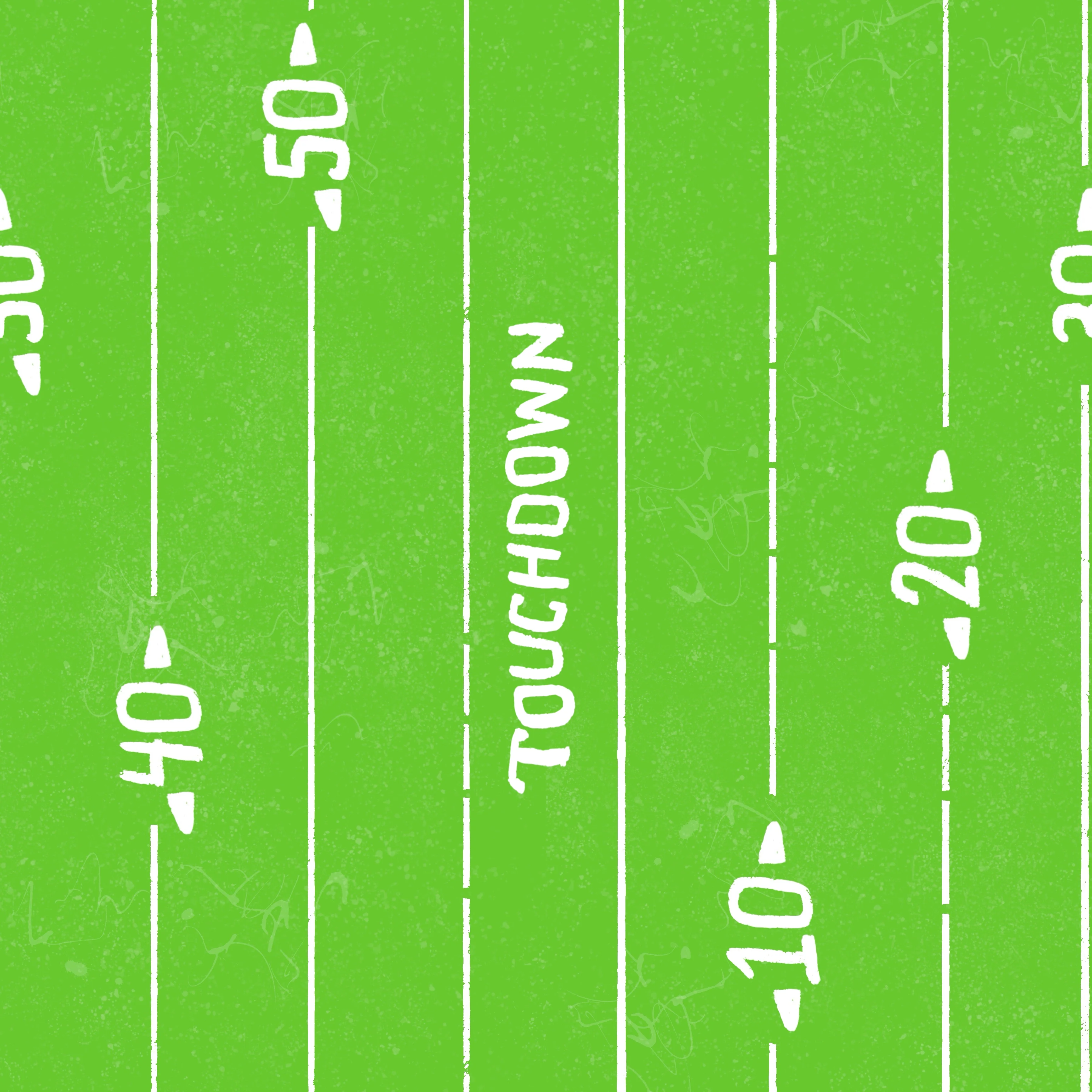 Seattle touchdown stripe green