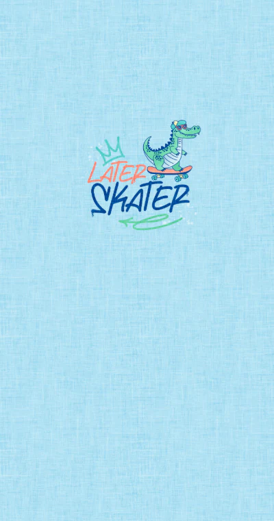 Skate Park Panel- Later Skater Blue
