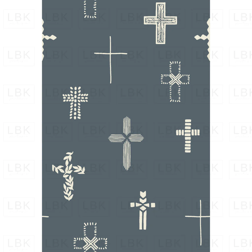 small Easter Cross in Dark Blue