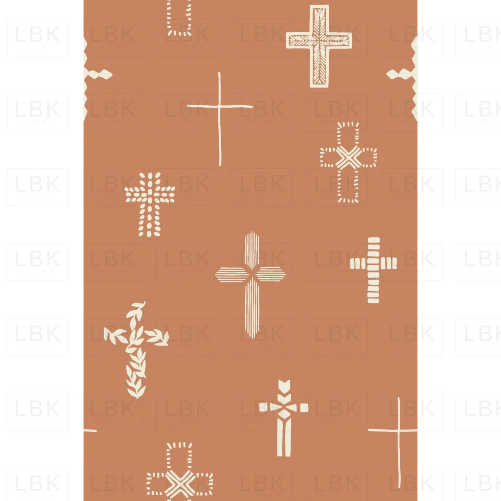 small Easter Cross in Terracotta