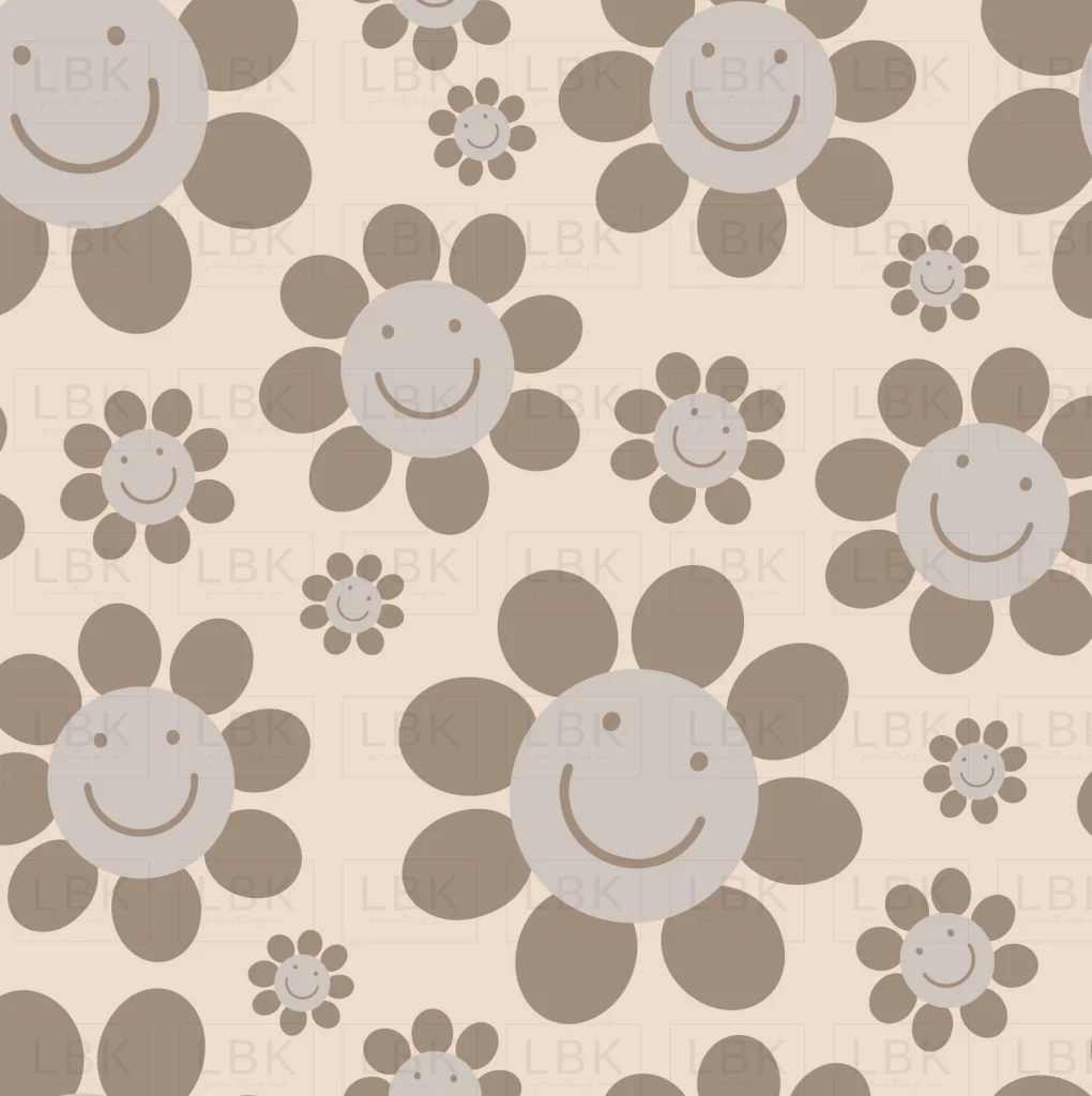 smiley flowers on sand
