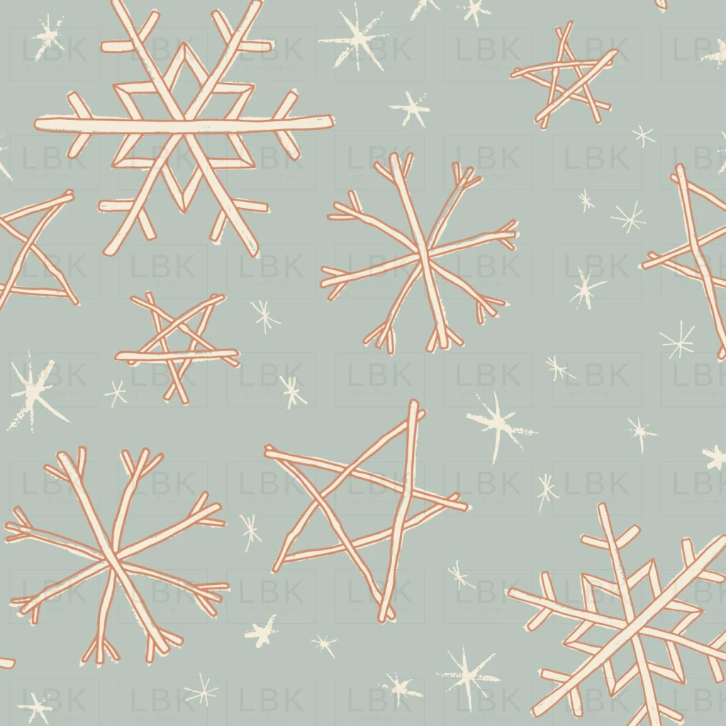 Snowflake on Light Blue