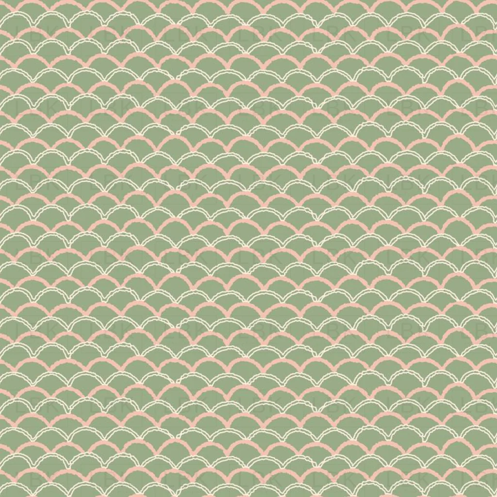 soft scallop - dusty mint