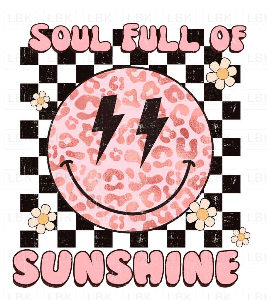 Soul Full of Sunshine - Smiley Leopard- DTF