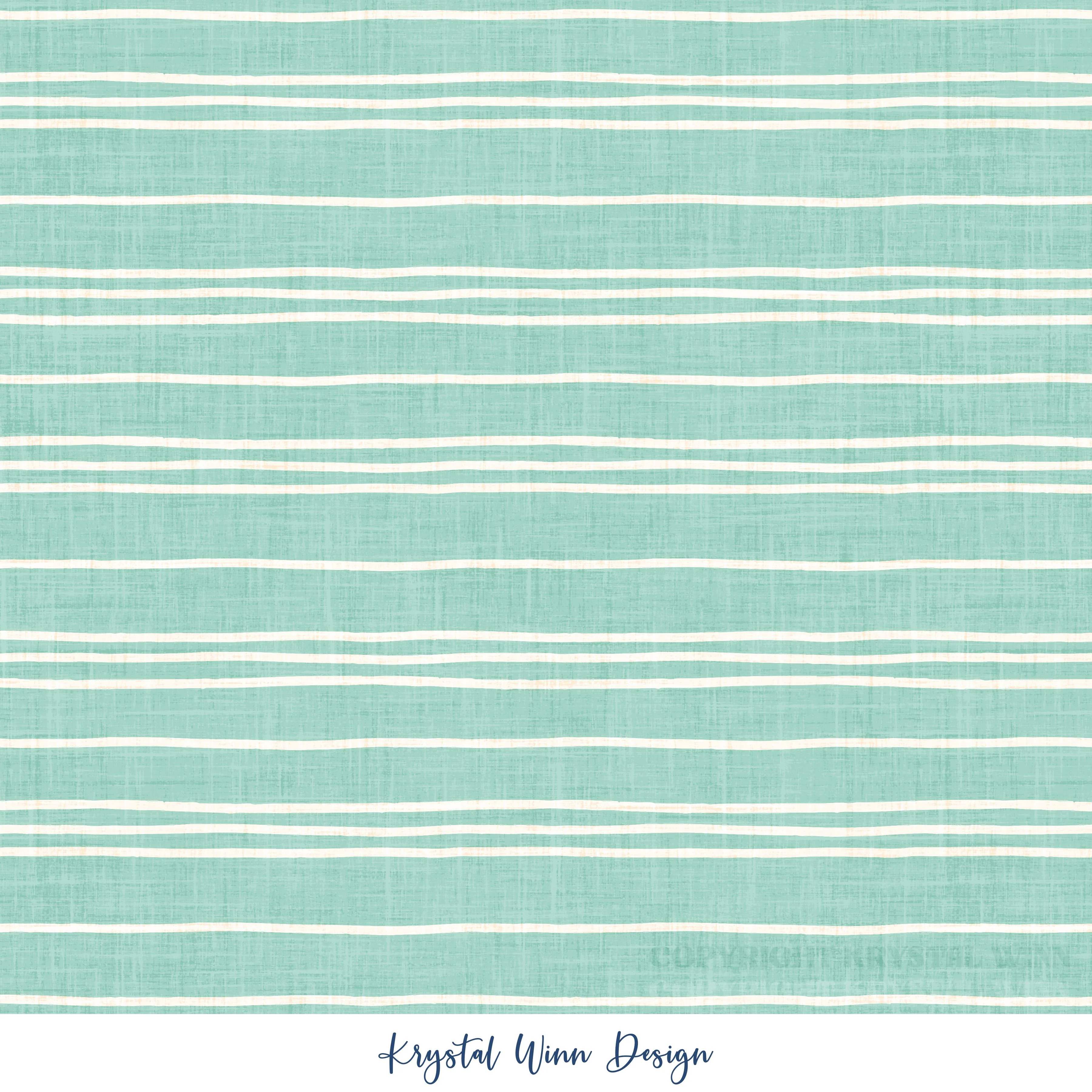 Space Bunny Stripe Mint