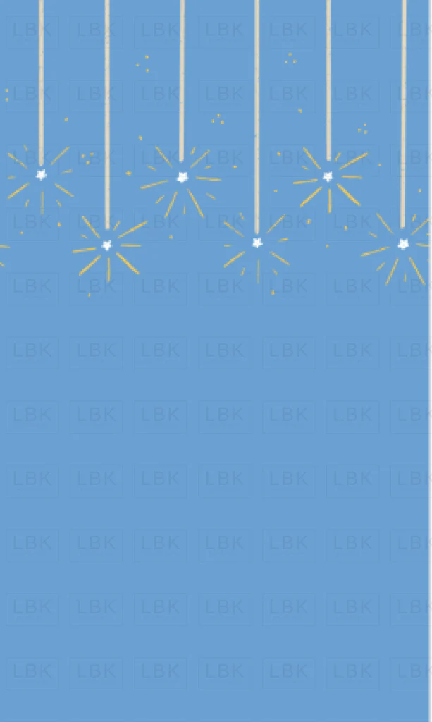 Sparkler Border Denim Blue