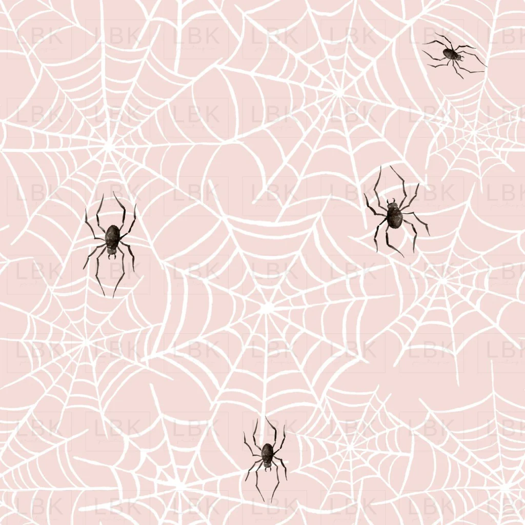 Spider Web Halloween on Blush