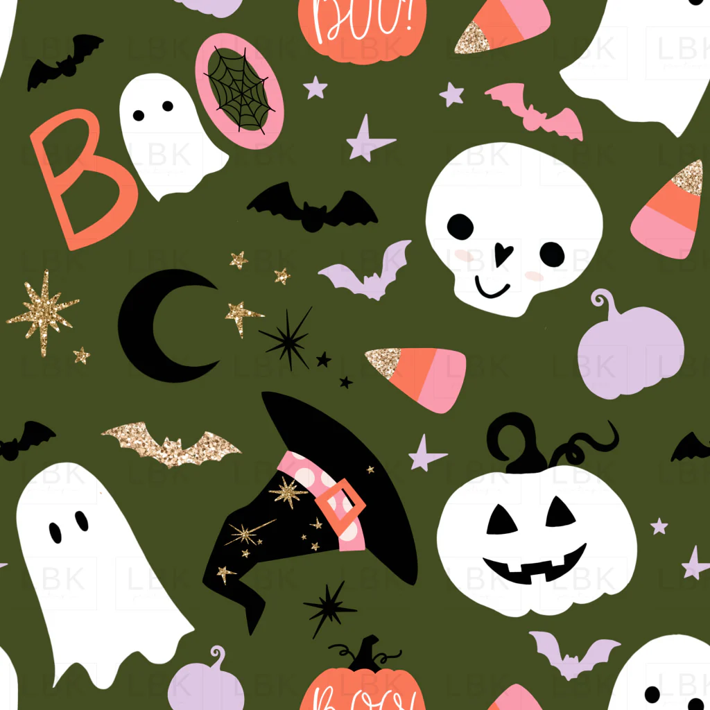 Spooky Cute on Hunter Green