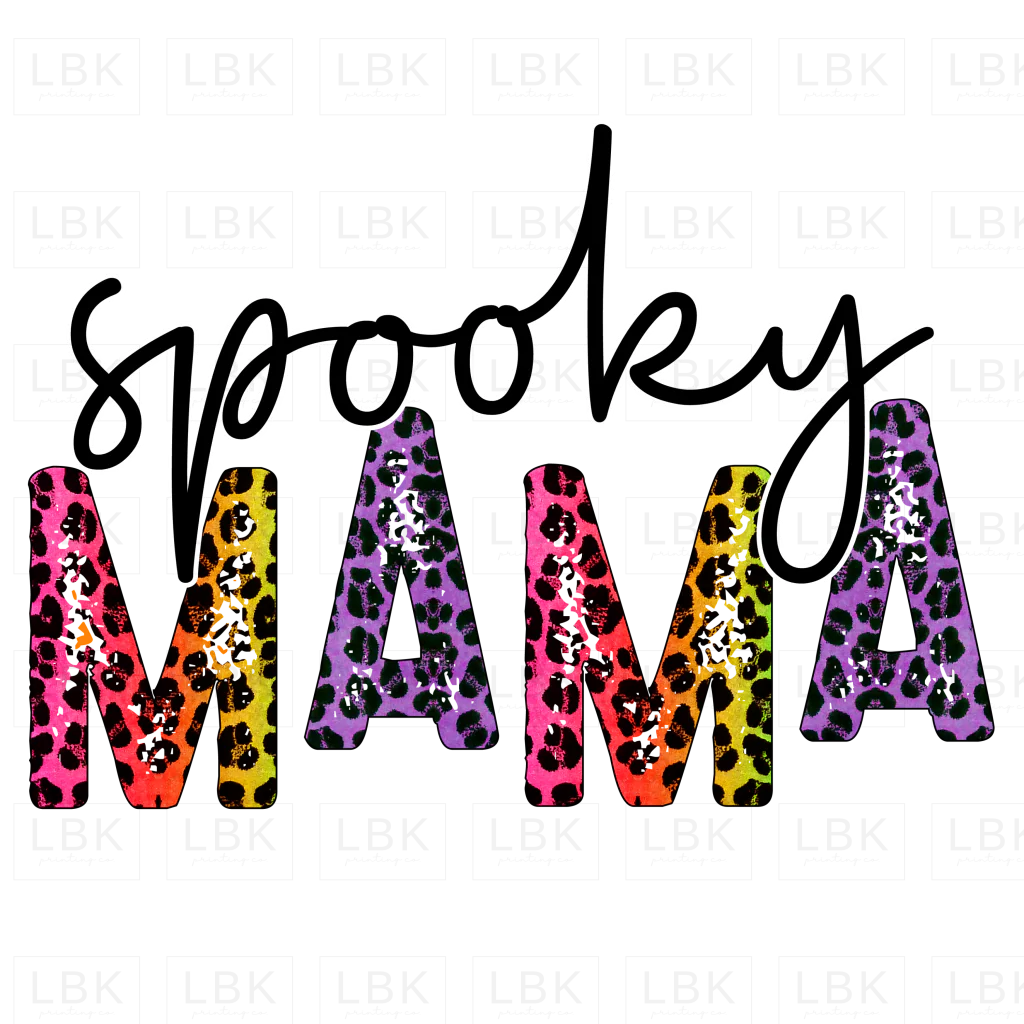Spooky Mama - Leopard- DTF