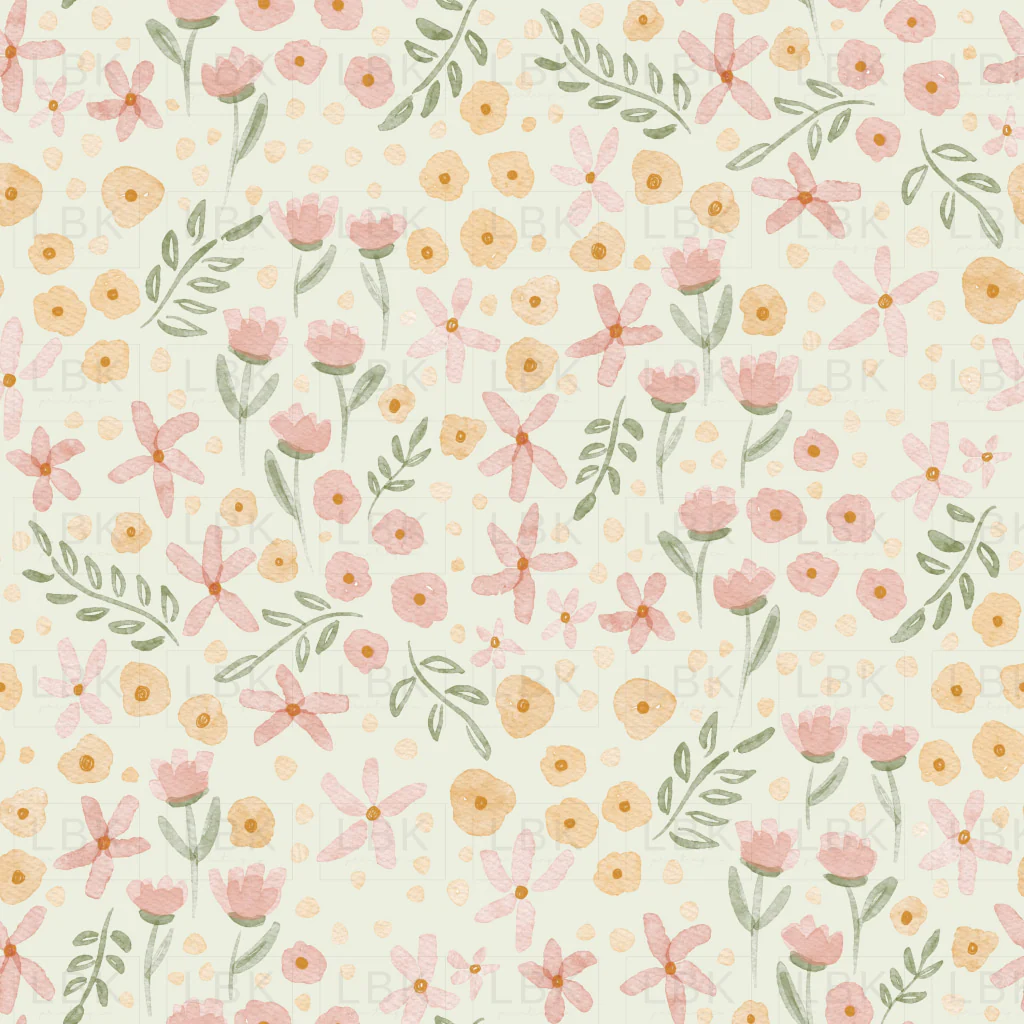 Spring Ditsy floral-light sage