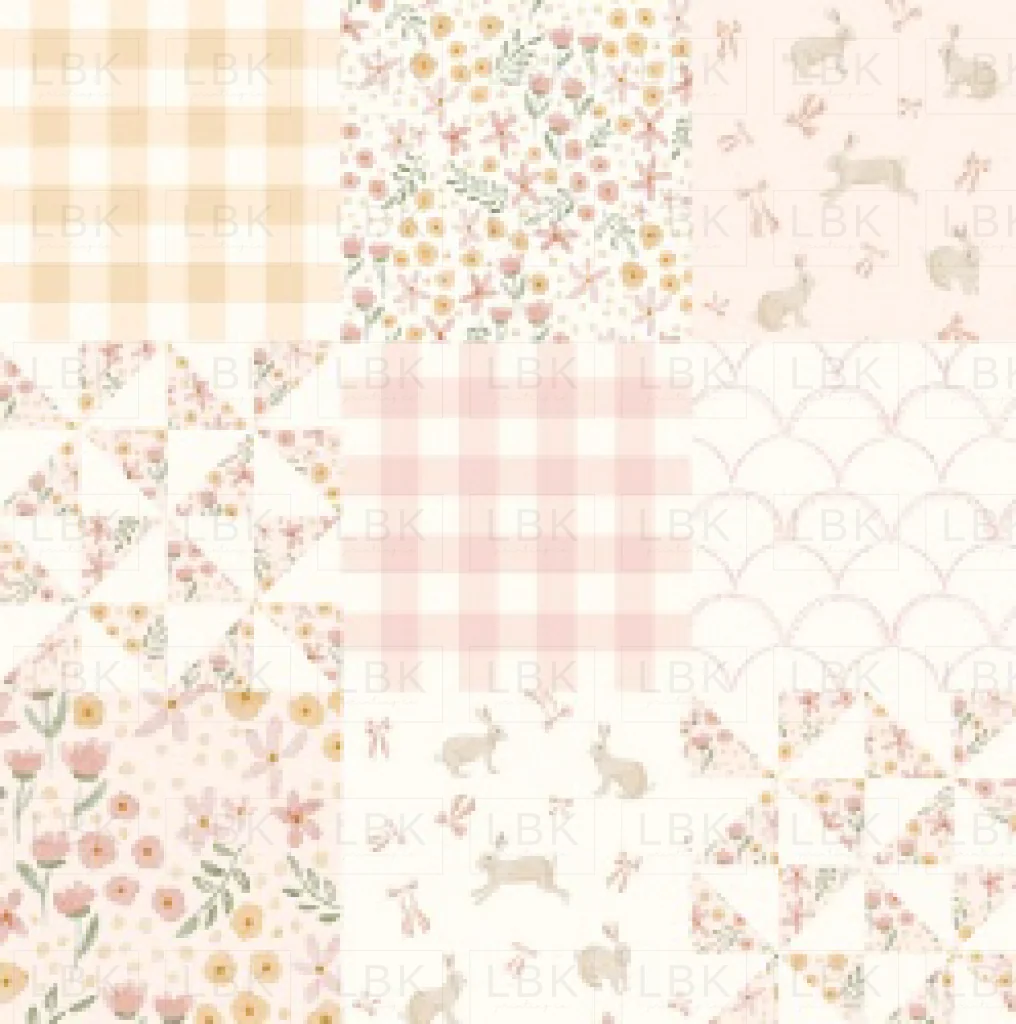 Spring girl cheater quilt