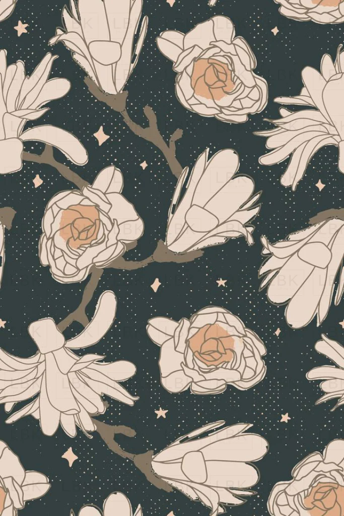 starry blooms - midnight