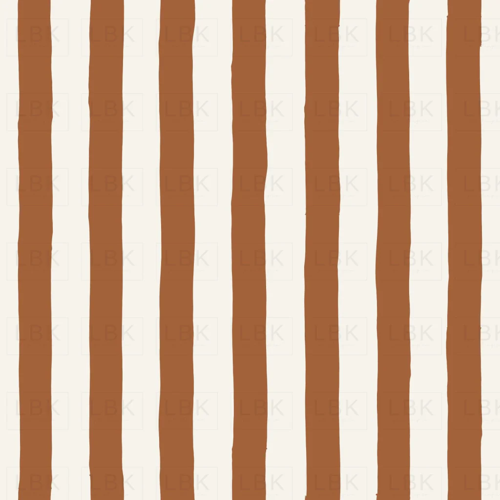 Striped Streamers in Cocoa Brown