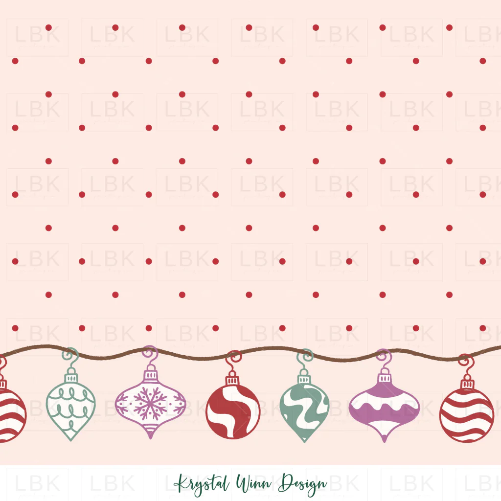 Sugar Plum Border- Ornament