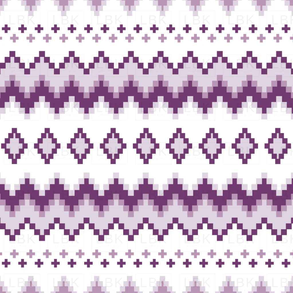 Sugar Plum Christmas Fair Isle Purple