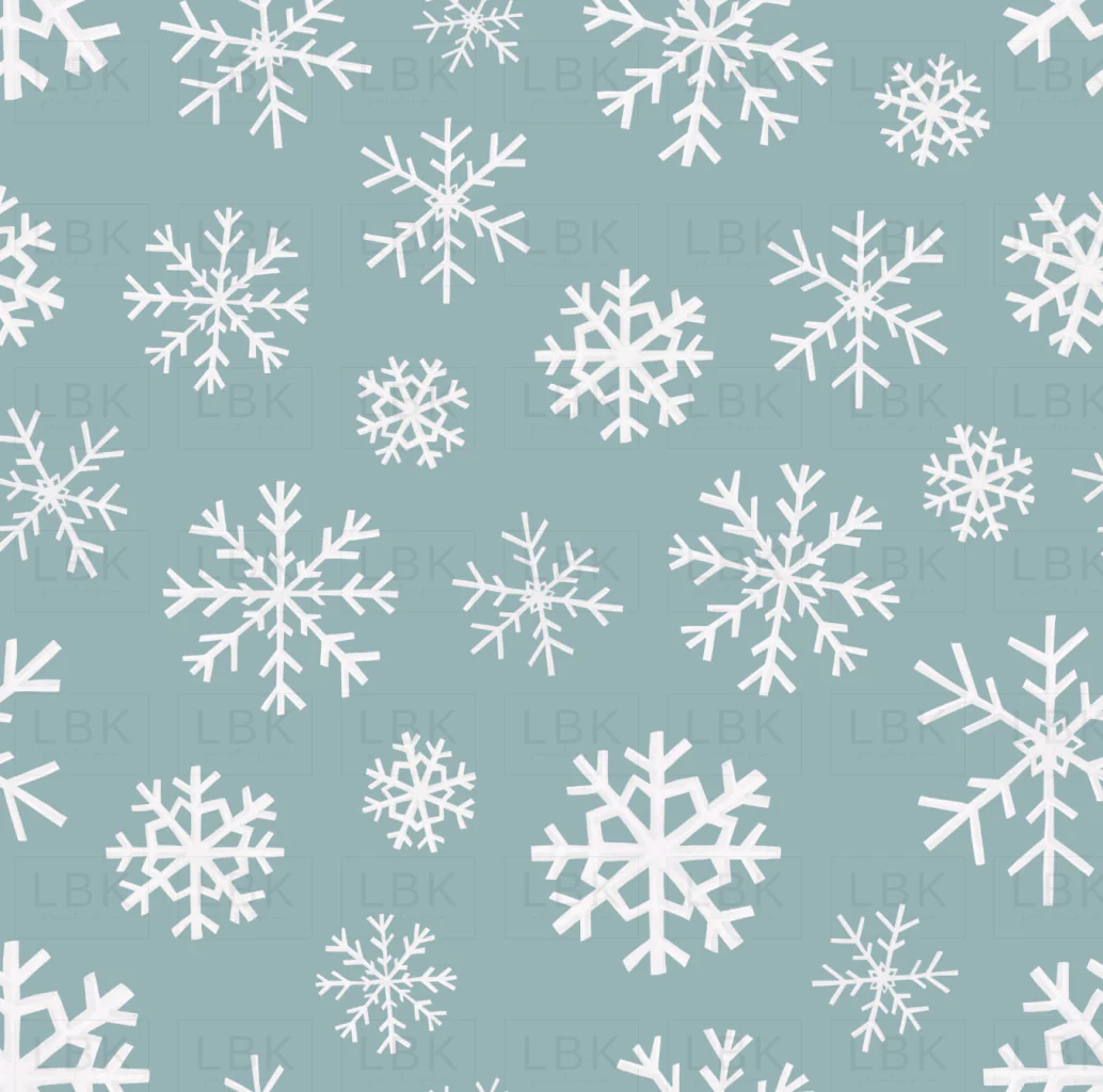 Sugar Plum Christmas Snowflakes Winter Blue
