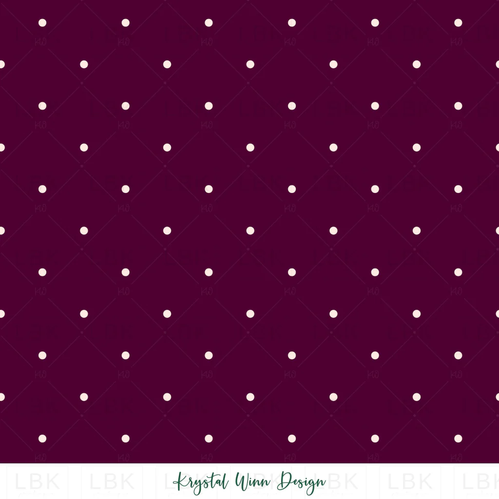 Sugar Plum Dot Dark Plum
