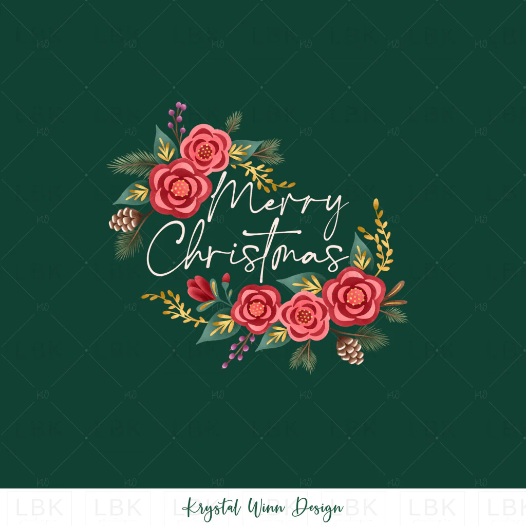 Sugar Plum Panel- Merry Christmas