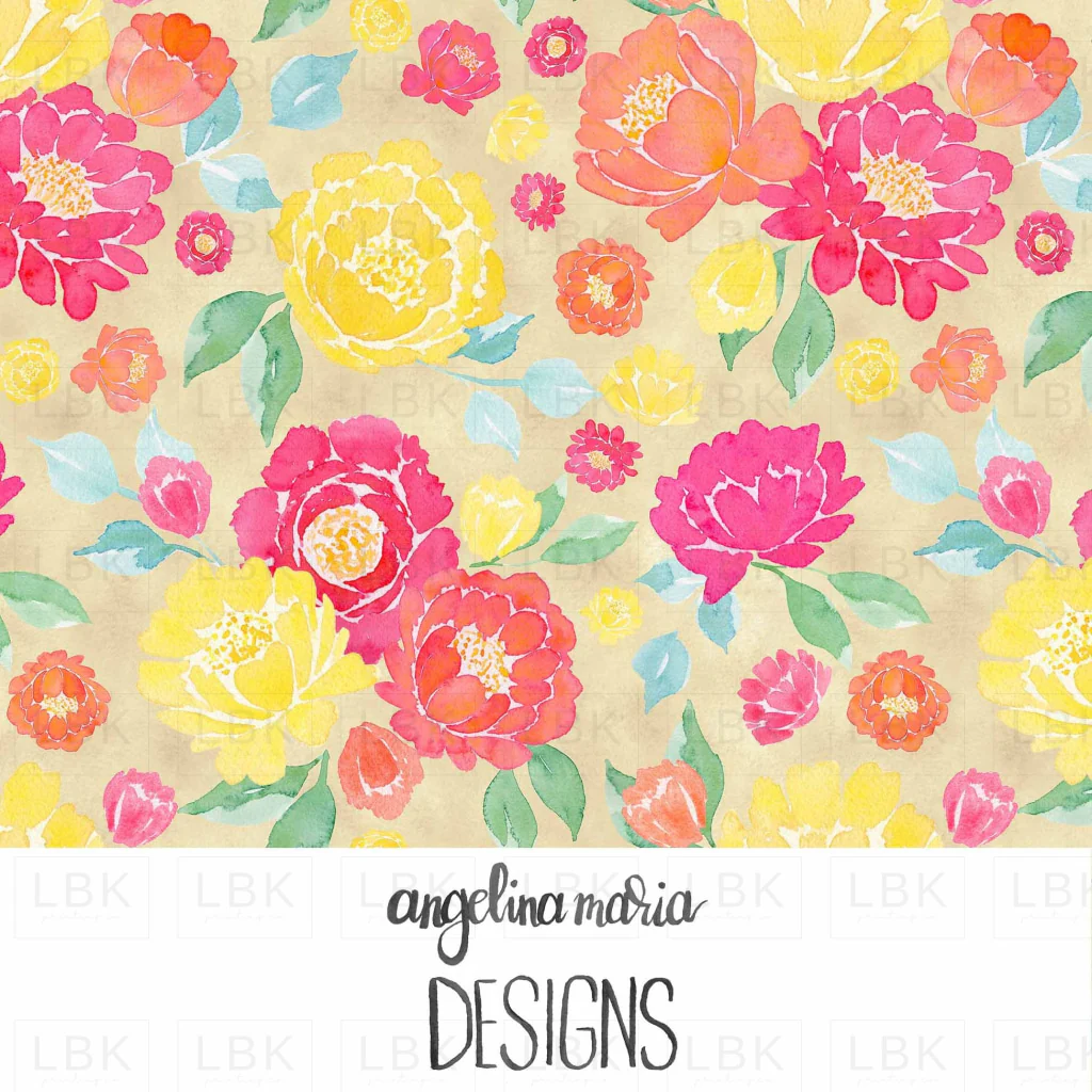 summer floral on sand