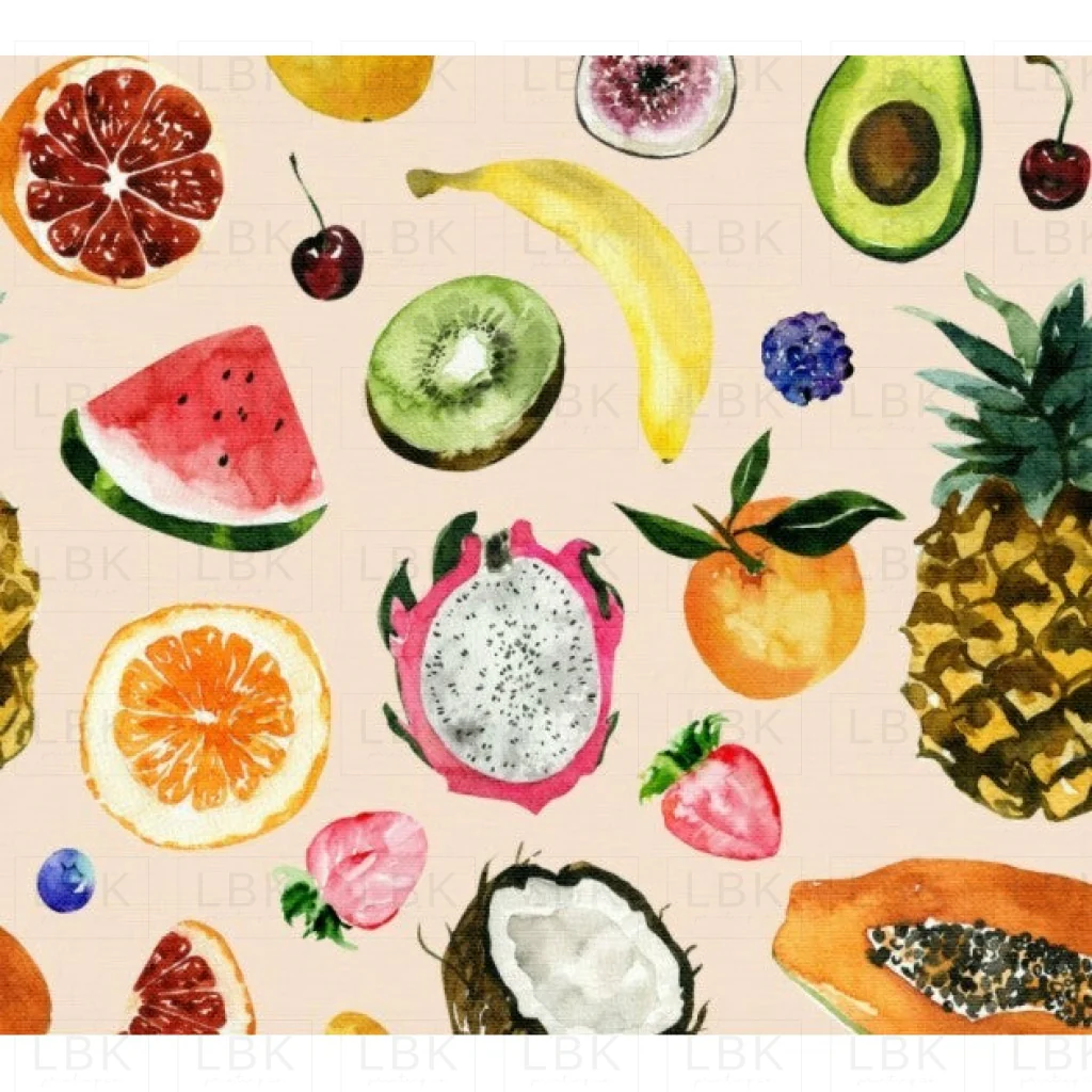 Summer Fruits on Peach