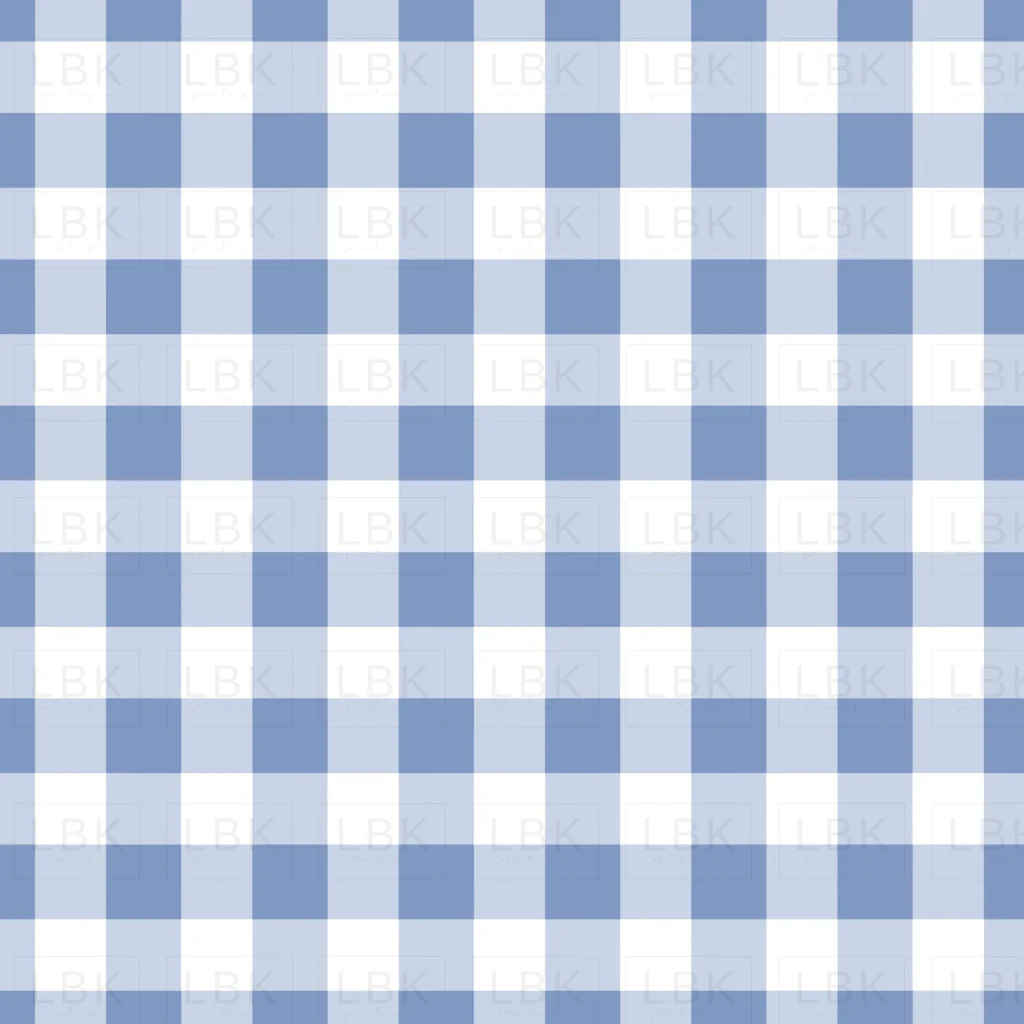 Summer Hydrangea Periwinkle Gingham