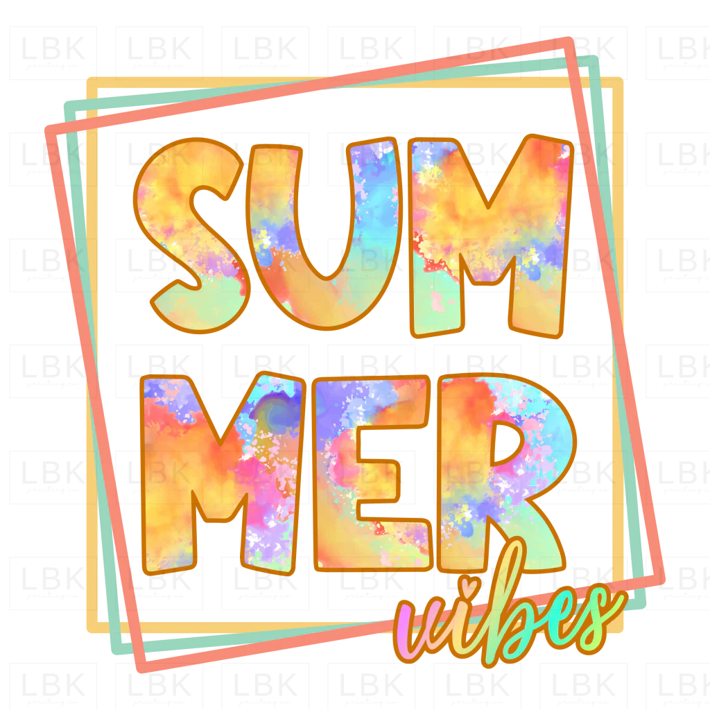 Summer Vibes - Watercolor- DTF
