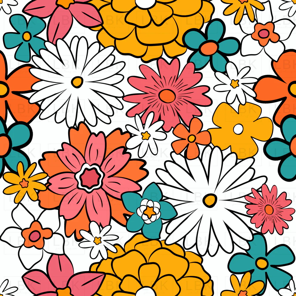 Summery Floral White
