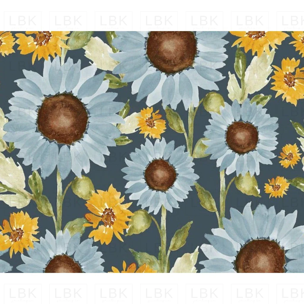 Sunflowers Fields in Navy