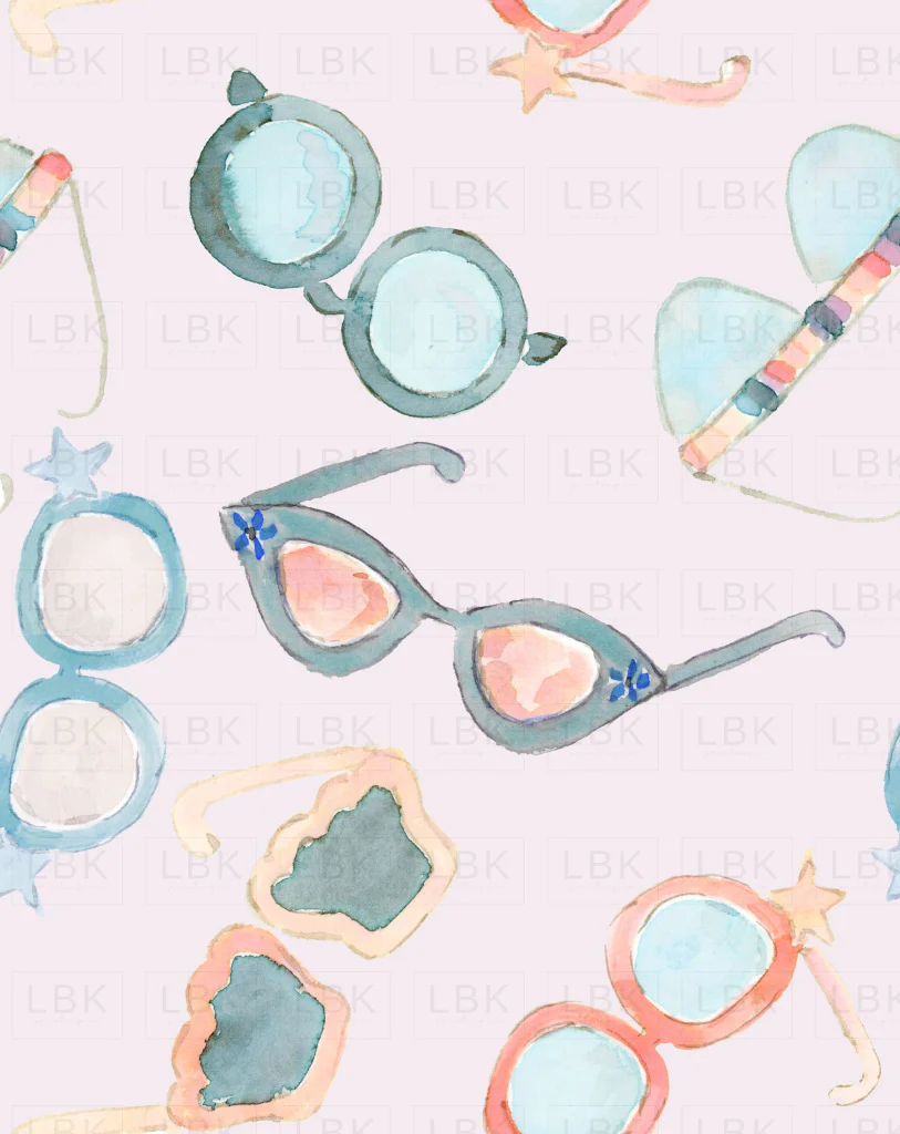 Sunglasses on pale purple