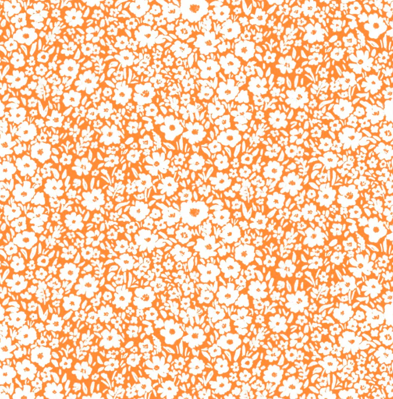 Sunlit ditsy sunset orange