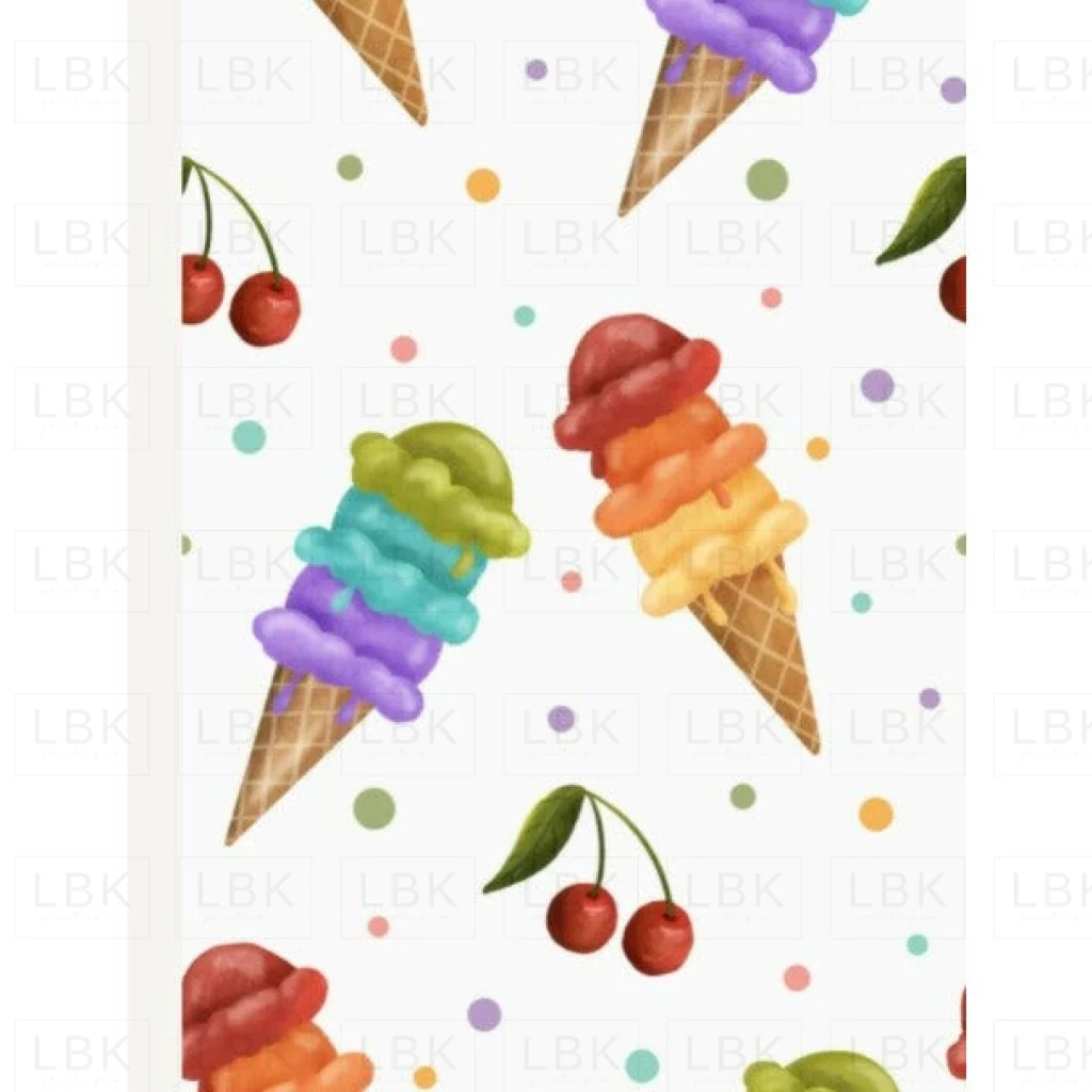 Sweet Treats Rainbow sherbet white