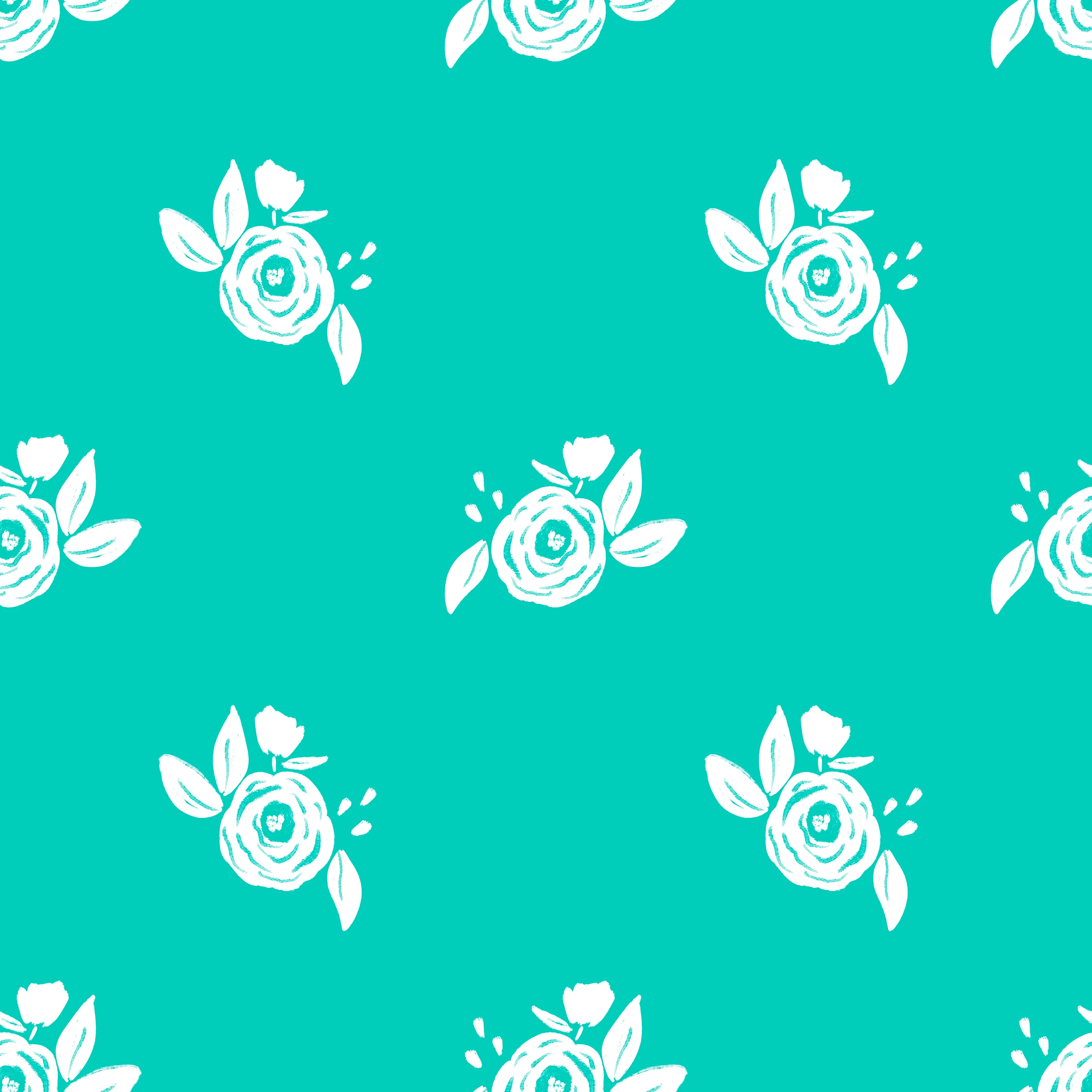 Sweet turq dainty floral