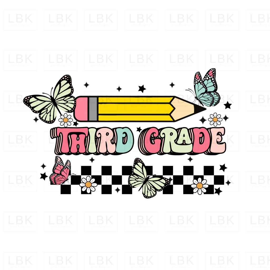 Third Grade - Groovy- DTF