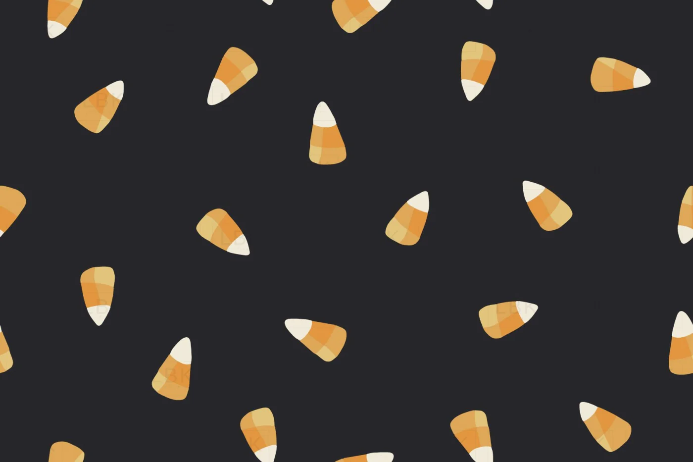 Tossed Candy Corn on Charcoal Black