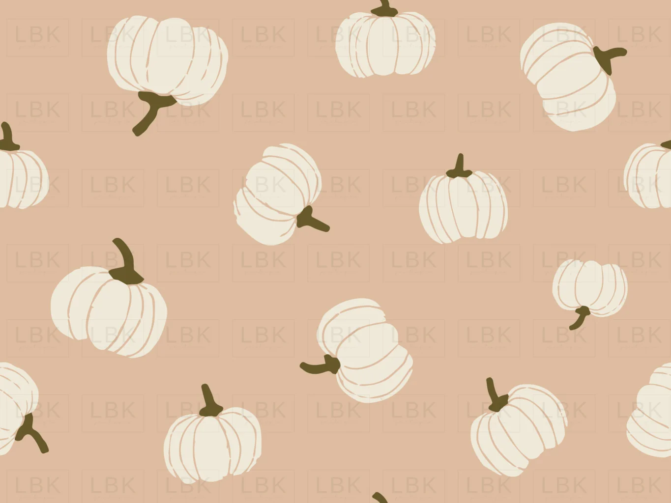 Tossed cream Pumpkins on Blush Pink